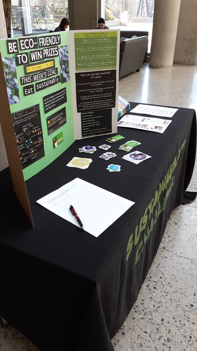 Stop by the Richmond Rotunda to learn more about this week's challenge! Here until 130pm :)
