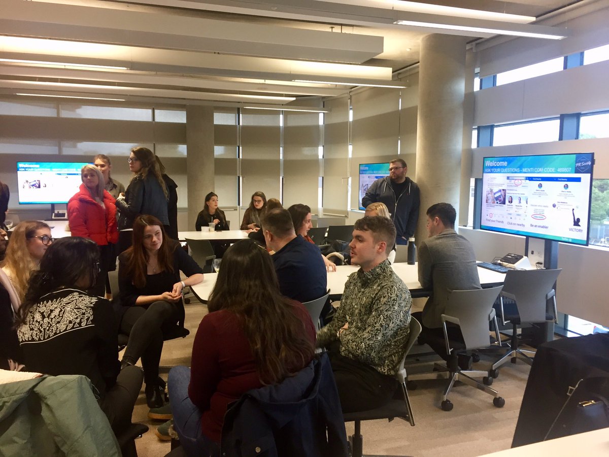 mckennatownsend's tweet photo. The team is at @Bournemouthuni this evening for its ‘Meet the Professionals’ event.
 
We look forward to meeting with its marketing and communications students, so do come along and say hello. #Networking #BUProud https://t.co/hbmiovO5lO
