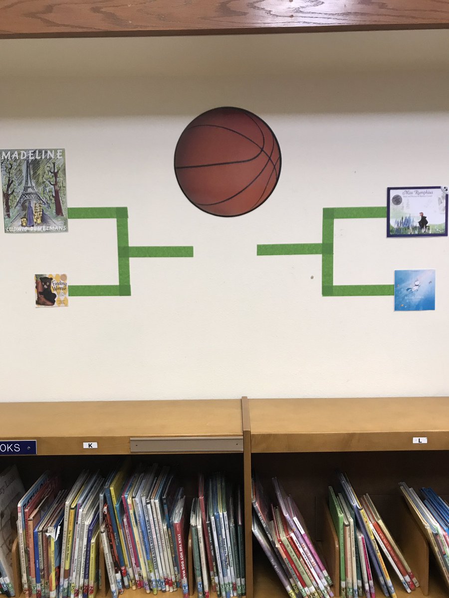 NCGSLMC's tweet photo. Grades 1-3 are having our own March Madness - which book will win!!!! @usd303 @NessCityEagles https://t.co/tttbwCWv36