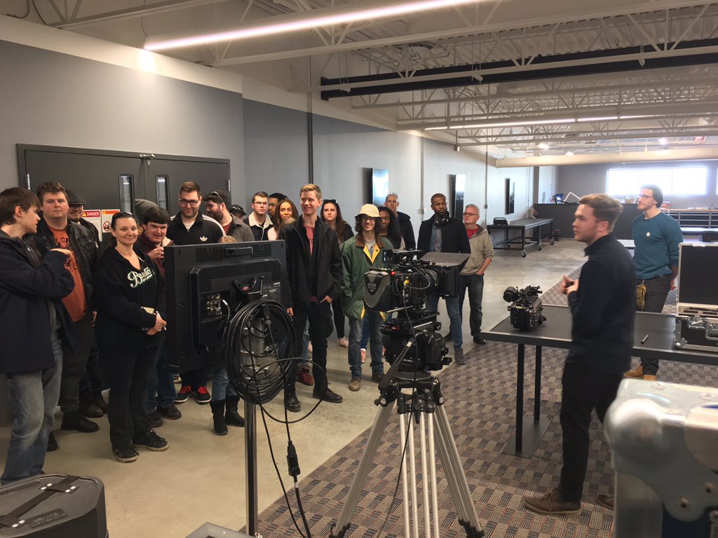 Students getting quizzed on cameras!