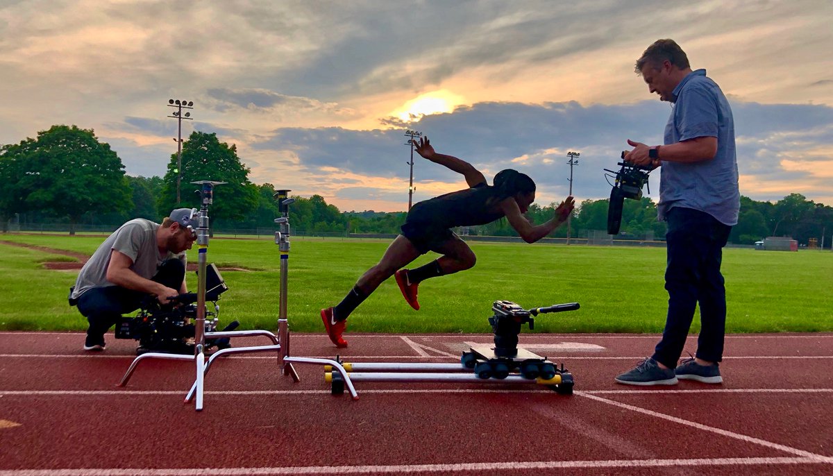 ChangingGameDoc's tweet photo. You can’t hear the haters at her speed. 
Excited to show you all what we’ve been working on with #AndrayaYearwood at #Tribeca19!
 #MondayMotivation  #Trans #Sports https://t.co/NiNpBq7mSp