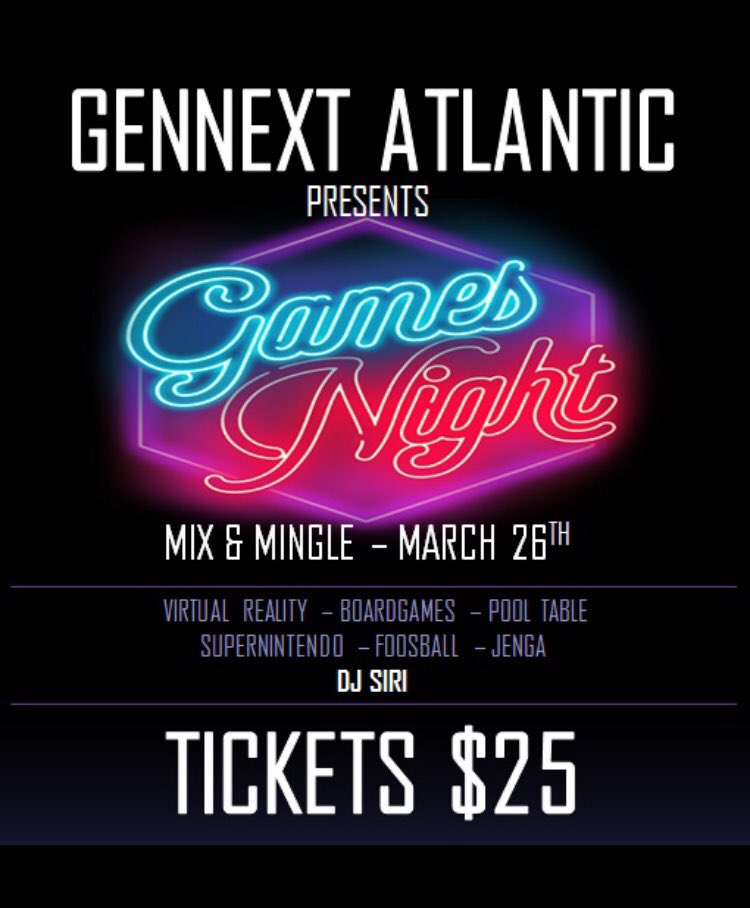 We are excited to host our first social event of 2019 in Halifax next Tuesday!! Limited tickets remaining - All are welcome - feel free to reach out for more details.                                             👇🏻🎮♟🎱