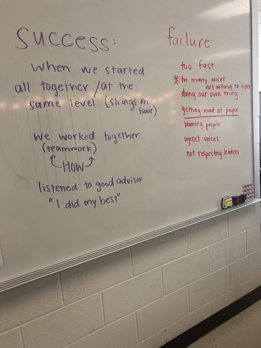 MrsSeddon_RCE's tweet photo. Teamwork and is something that we have to work at ALL YEAR LONG. Not just in the beginning...but all year. Thankful @MisskRce took the time this afternoon to remind our students of that. #oneRCE https://t.co/DOOLeYlllh
