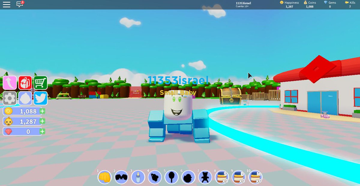 Aozwel On Twitter Baby Simulator Is Now Playable On The - codes for thinking simulator in roblox