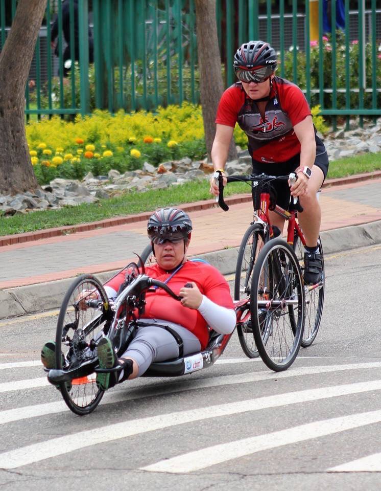 "Disability doesn't hinder me!" Says @CBMworldwide <a href="/CatherineCME/">Catherine van Staden</a> who is busy preparing to race in the 2019 SA Triathlon Championships in Durban this weekend. She is the only female athlete to race in a wheelchair. We will be cheering for you on. #triathlonsa #disABILITY