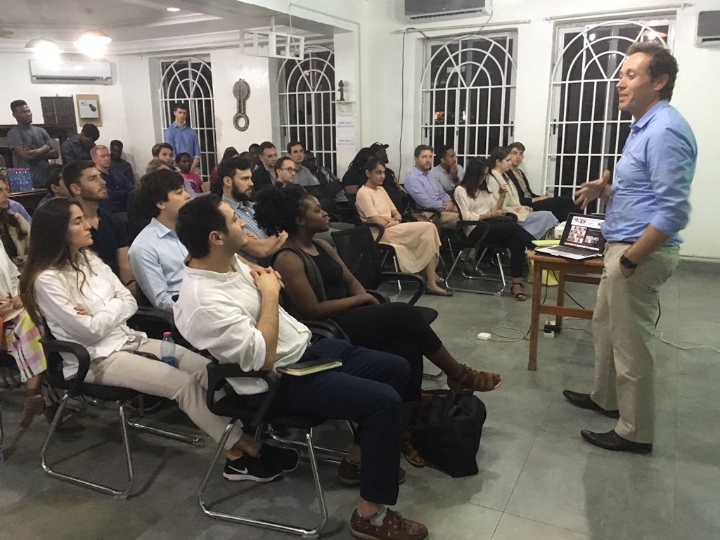 MESTAfrica's tweet photo. 🇬🇭 Happy to be welcoming students from @Columbia Graduate School of Business today at #MESTAccra! They’ve been working with MEST Portfolio Company @damansahft and we’re excited for them to get to know some other members of the #MESTCommunity! https://t.co/RUBtmCxGGe