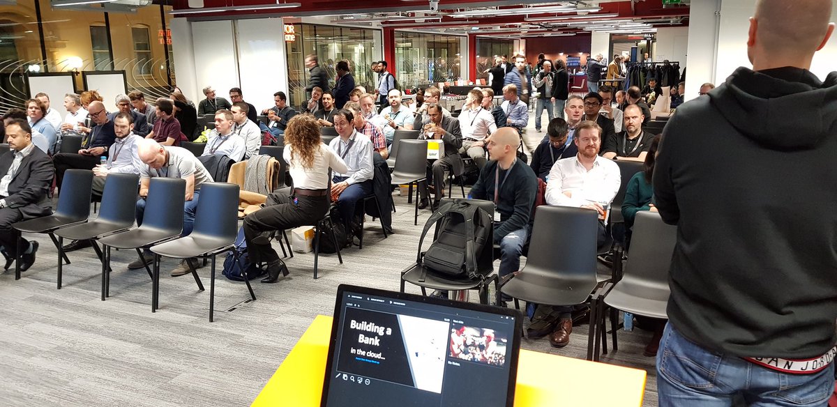 Sandy May (@spark_spartan) on Twitter photo Ready to learn how to build a bank in Azure <a href="/ukazure/">UK Azure User Group</a> looking forward to a great talk by @AndrewClearBank! Ready to learn how to build a bank in Azure <a href="/ukazure/">UK Azure User Group</a> looking forward to a great talk by @AndrewClearBank!