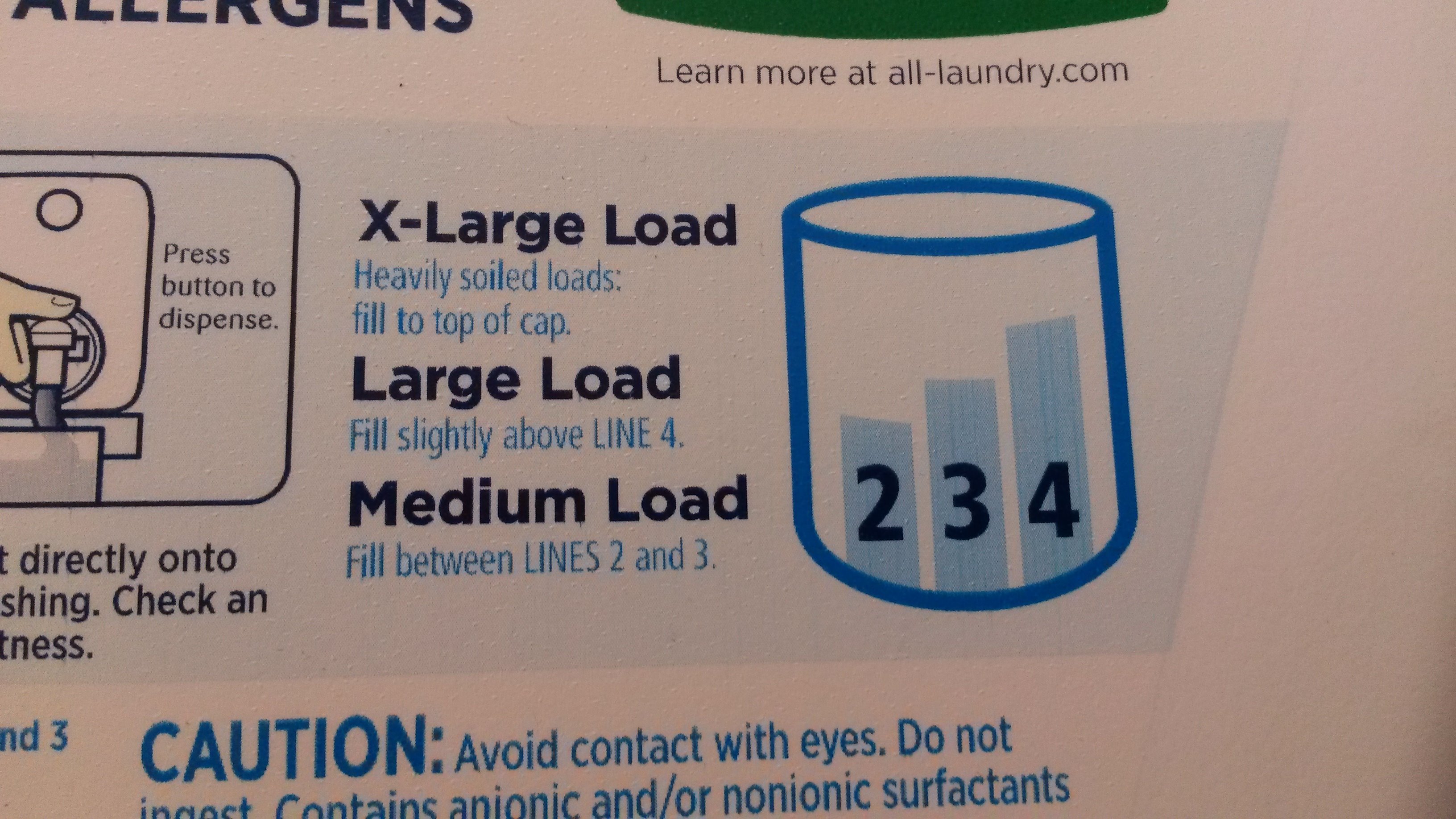Colleen Schrappen on X: Guys. The lines on the laundry detergent cup  literally do not jibe with any size load. They created the measurements. To  not match. Any size. #slightlyaboveline4  /