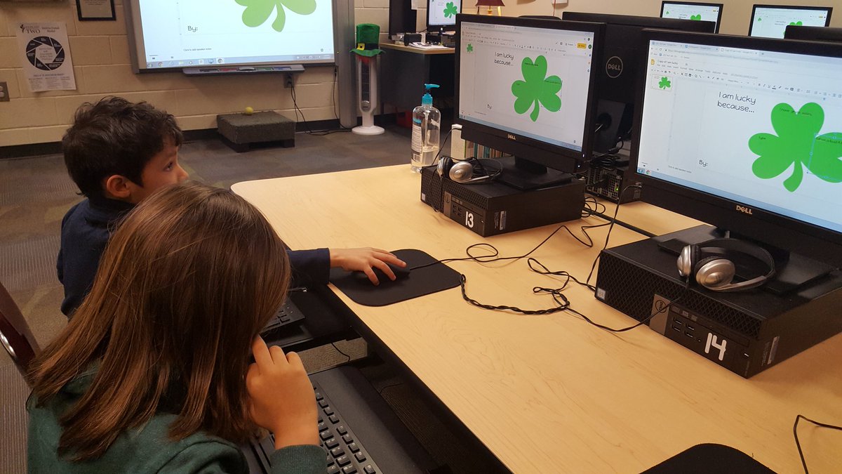 So proud of my kinders for sharing how they are lucky using Google slides #R2Littles #lcelower