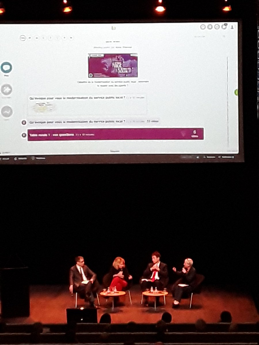 La conférence nocturne du forum des élus et de l'emploi public local à débuté : débats et échanges sur le projet de loi de la fonction publique. #cdg et #CNFPT