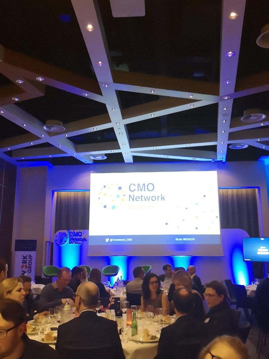TheNetwork_CMO's tweet photo. Perfect end to an excellent day at the Benelux CMO Network, looking forward to hearing from our after dinner speaker Massimo Mercuri, Director of Innovation, AkzoNobel https://t.co/GwUemlLnVs