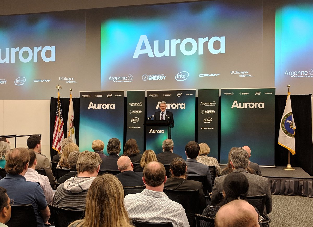 Argonne National Lab (@argonne) on Twitter photo "Argonne is pleased to be collaborating with @Energy, <a href="/intel/">Intel</a> and @Cray to build Aurora, the world’s first #exascale-class computing system." Paul Kearns, Argonne Lab Director #BuiltforAI #Aurora2021 "Argonne is pleased to be collaborating with @Energy, <a href="/intel/">Intel</a> and @Cray to build Aurora, the world’s first #exascale-class computing system." Paul Kearns, Argonne Lab Director #BuiltforAI #Aurora2021