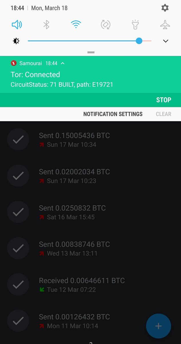 Samourai Wallet (@samouraiwallet) on Twitter photo So Tor is now built in as of the latest update on the Google Play Store. You can enable Tor before creating a new wallet or toggle on/off at any time within the wallet. Coming up in next UI build a dedicated network managementt screen for Dojo and Tor. play.google.com/store/apps/det… So Tor is now built in as of the latest update on the Google Play Store. You can enable Tor before creating a new wallet or toggle on/off at any time within the wallet. Coming up in next UI build a dedicated network managementt screen for Dojo and Tor. play.google.com/store/apps/det…
