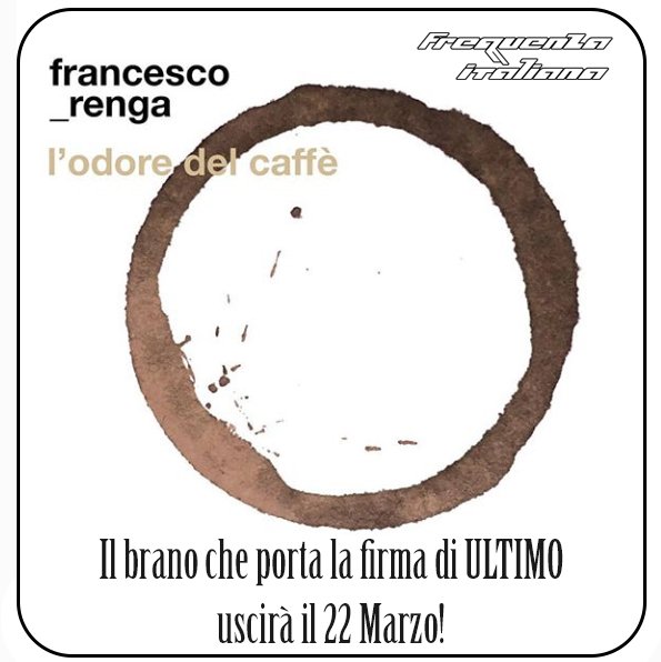FrequenzaIT's tweet photo. Francesco Renga svela copertina e data di uscita del suo nuovo singolo. Il testo di L'odore del caffè porta la firma di Ultimo. #renga #francescorenga #ultimo #musicaitaliana #singolo #frequenzaitaliana #lodoredelcaffè #laltrameta #musica #music #peterpan #caffè #sanremo2019 https://t.co/mVoU0JcvwC
