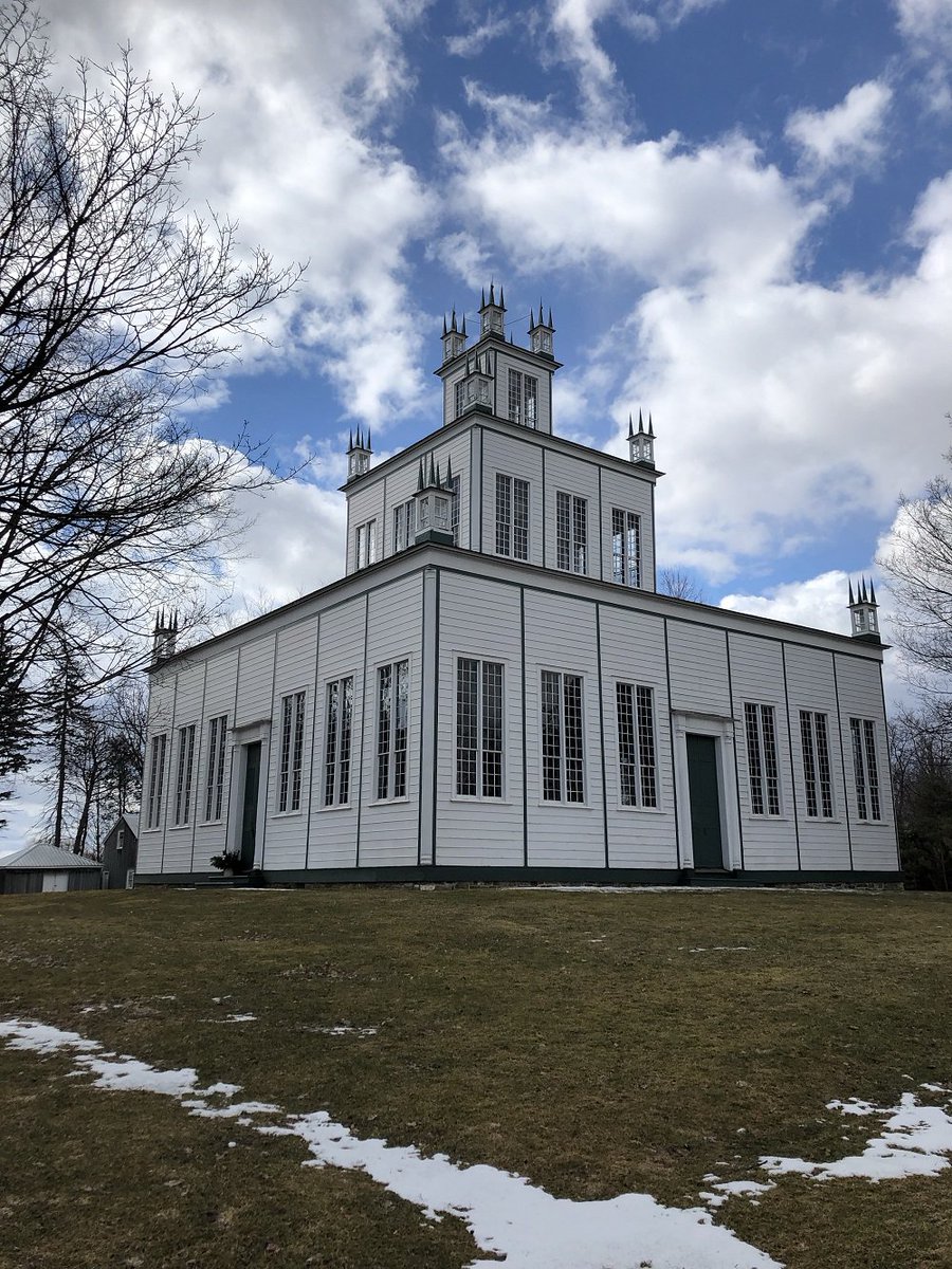 sharonmuseum's tweet photo. As the weather starts to change, we are getting excited for spring and our open season! Take a look at the Temple as the snow is almost melted! #Springiscoming #Outdoors #SharonTemple https://t.co/S4lezE65u0