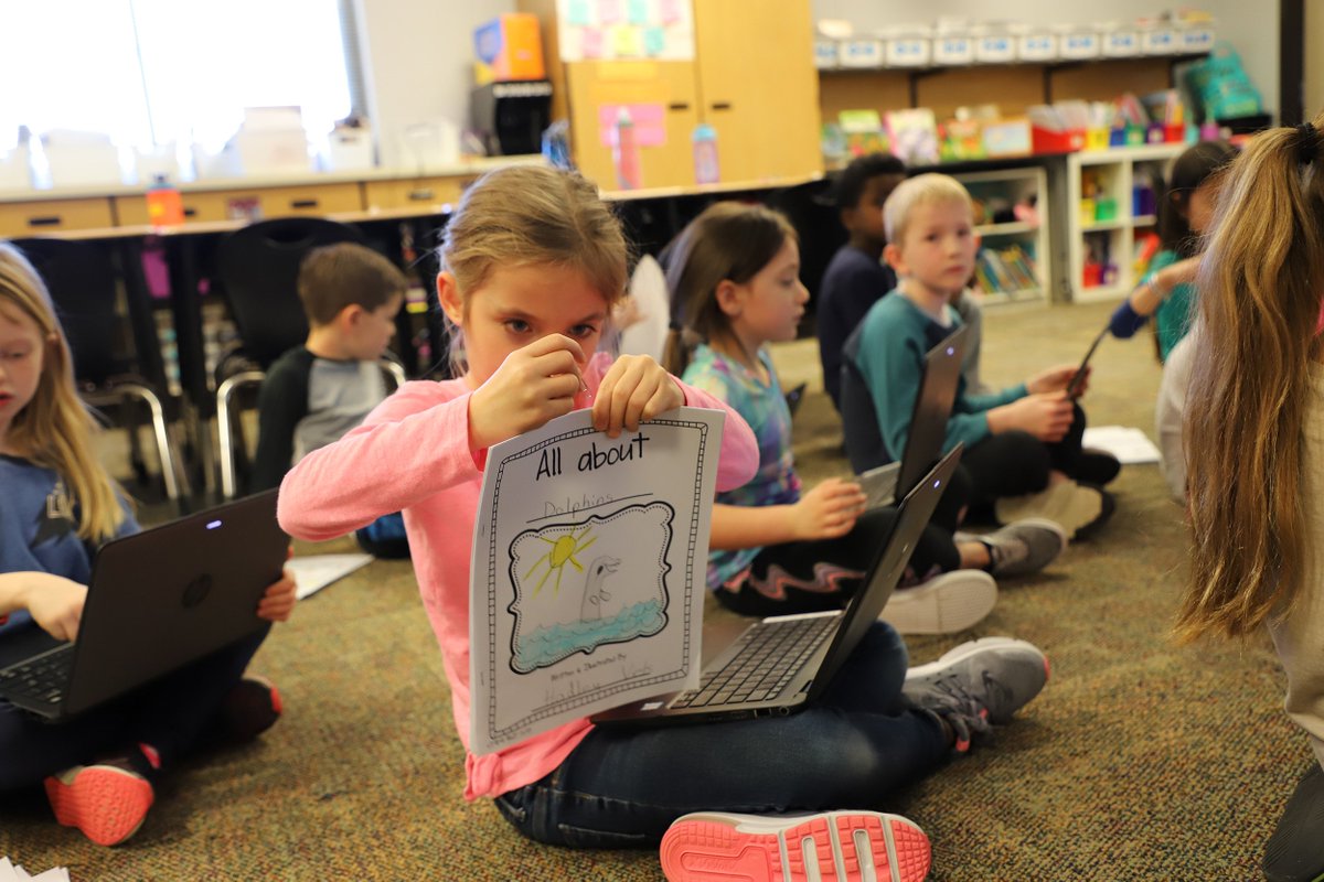 Last week, Hadley Viets and her classmates at Union Chapel Elementary wrote informational chapter books about something that interests them, and they created a digital version to share with others! #lifereadyParkHill #ParkHillCSIP