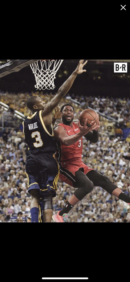 CarlGarofalo's tweet photo. @DwyaneWade what do you think? This a bucket, or another block by Wade? https://t.co/7fHmK0o8SS