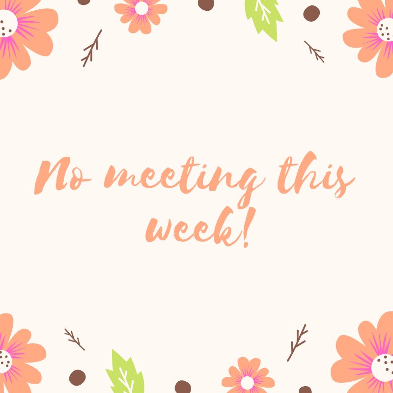 act_wt's tweet image. We hope you all had a great spring break! There is no meeting tomorrow, we will meet next week!