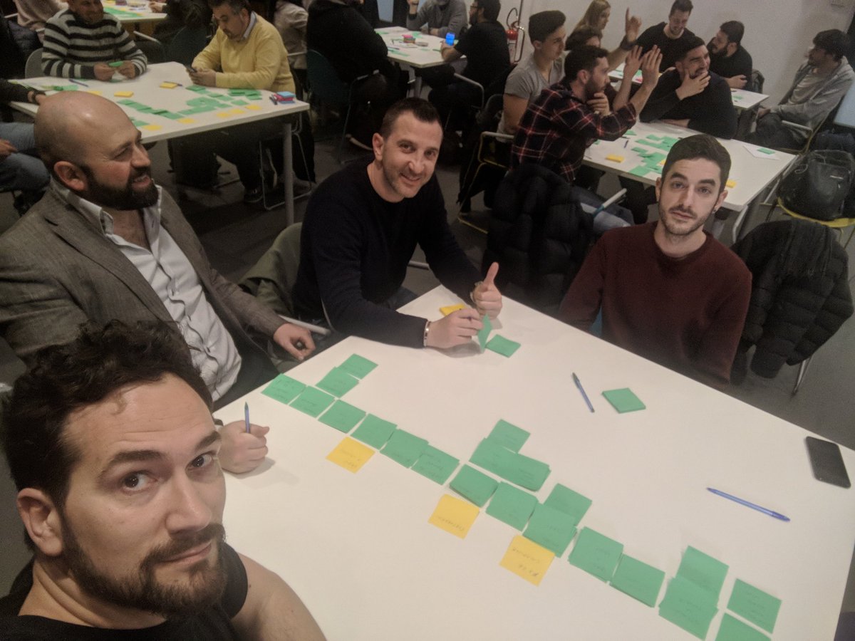 pauloxnet's tweet image. Interesting #stopcoding meetup #aperitech at @EnLabs with @jeffpatton morning map exercise.
Thanks to our coaches @raffaelecox and @gabbork_