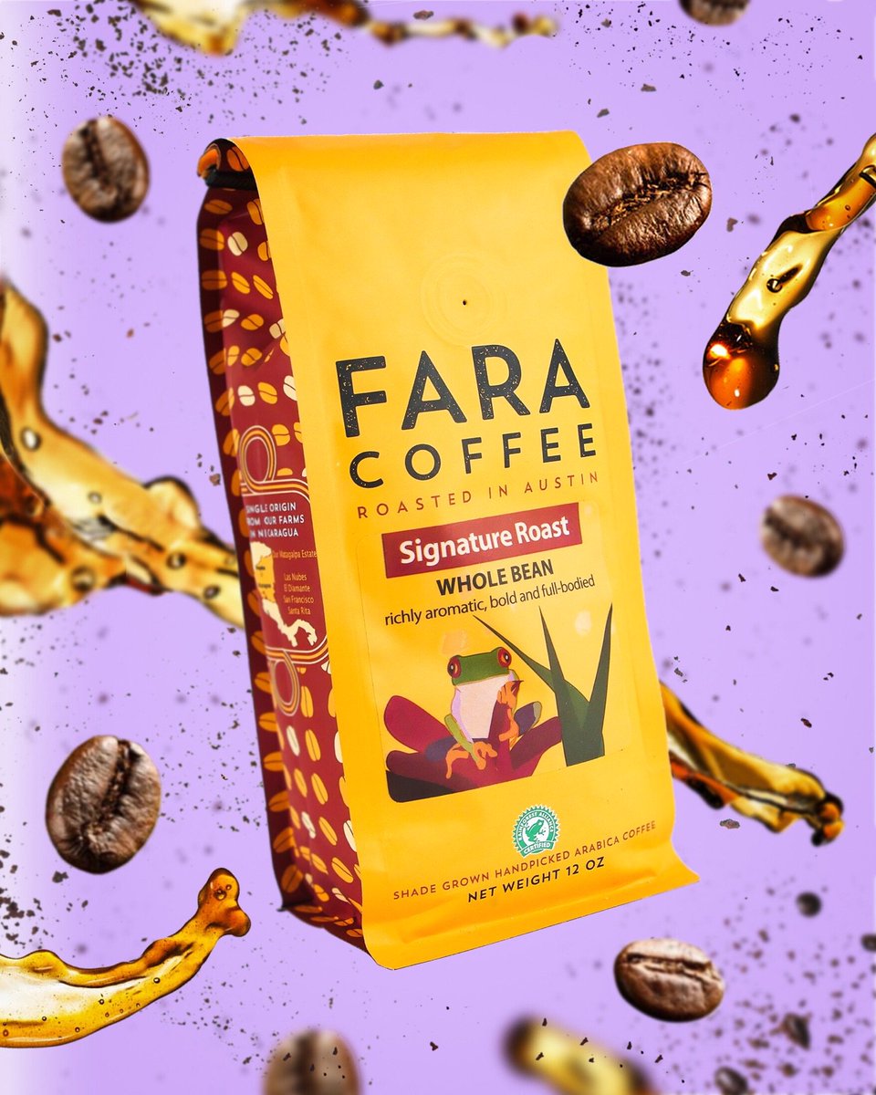 FaraCoffee's tweet photo. Richly aromatic, bold and full-bodied - the classic “Signature Roast” ☕️🚀😎 https://t.co/zyhYx5XCv4