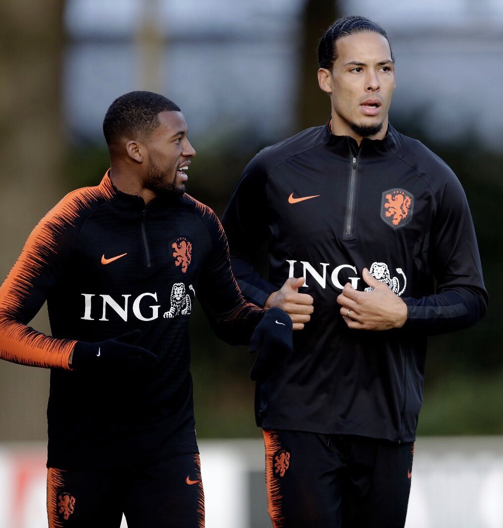 Today me and the rest of the national team started our preparations for the @EURO2020 qualifiers. Our training was closed off from the public because of the terrible attack that took place nearby in #Utrecht. Our thoughts and prayers are with all those affected by this. ππΎ