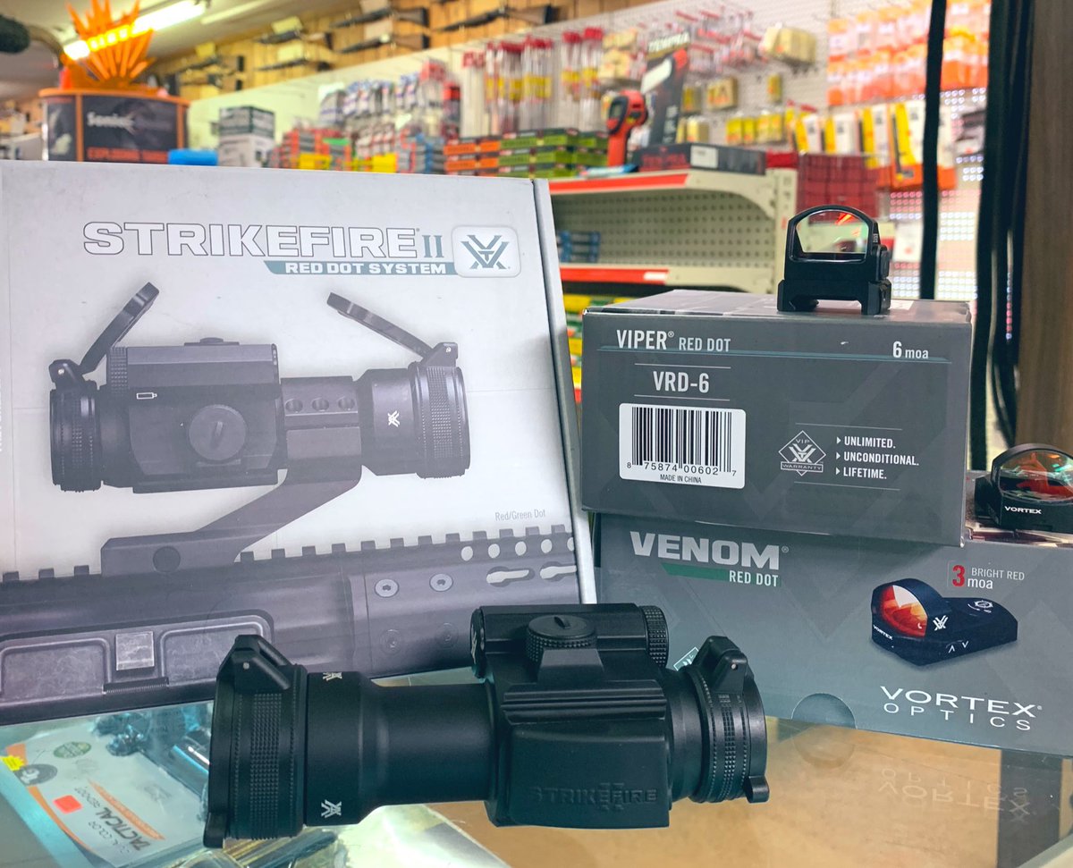 ClarkBrosVA's tweet photo. Our Vortex shipment is in! Whenโs the last time you upgraded your glass? #Vortex #Scopes #RedDot #ReflexSights #Binoculars @VortexOptics https://t.co/6ytxUvL5SV