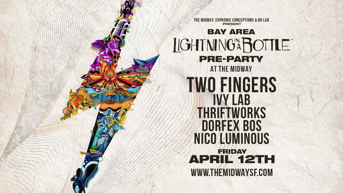 LIBfestival's tweet image. SF Pre-party! ⚡️

Tickets on sale now: bit.ly/midwaypreparty
