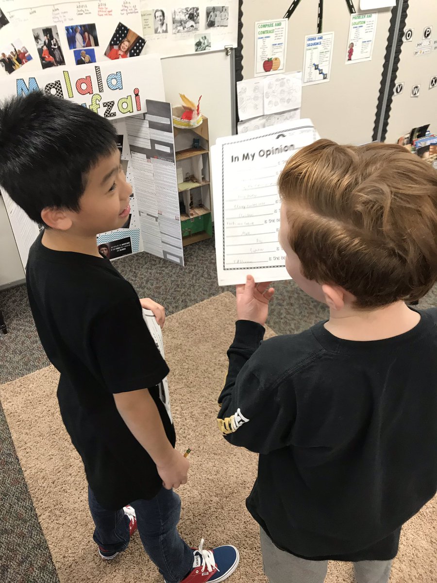 PVBuchanan4th's tweet photo. StandUp-HandUp-PairUp! Such a fun way to begin sharing our opinions...talking about what we want to write is a great place 👍🏻 to start! #pvpride #engagementstructures https://t.co/8MmdJ2kCF7