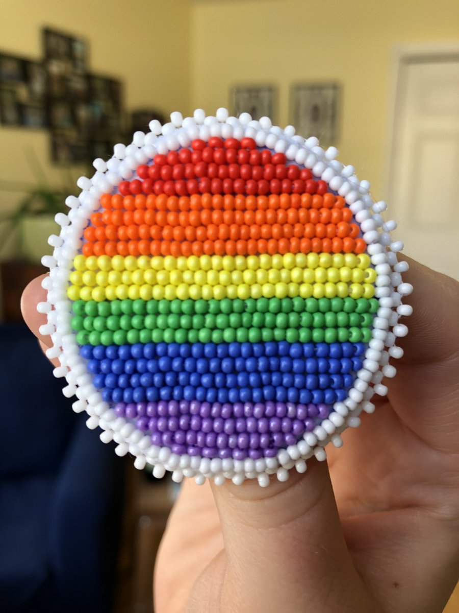 beadagainstfash's tweet image. Warmer weather means pride season is coming 🥰 rainbow pin will be available in the shop on March 30th, 12pm EST. Link in bio 🏳️‍🌈