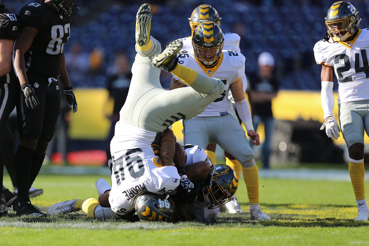 SDFleetPR (@sdfleetpr) on Twitter photo ⚓️<a href="/AAFFleet/">San Diego Fleet</a> defensive end @tmoore94 has played in 5 games this season, and now owns 4⃣ of the top 7⃣ single-game total in @theAAF in QB hits this season -- including the top 2 (6 vs. <a href="/aafiron/">Birmingham Iron</a> last night; 5 at <a href="/aafcommanders/">San Antonio Commanders</a> on Feb. 9). He has 20 total for a whopping 4 per game ⚓️<a href="/AAFFleet/">San Diego Fleet</a> defensive end @tmoore94 has played in 5 games this season, and now owns 4⃣ of the top 7⃣ single-game total in @theAAF in QB hits this season -- including the top 2 (6 vs. <a href="/aafiron/">Birmingham Iron</a> last night; 5 at <a href="/aafcommanders/">San Antonio Commanders</a> on Feb. 9). He has 20 total for a whopping 4 per game