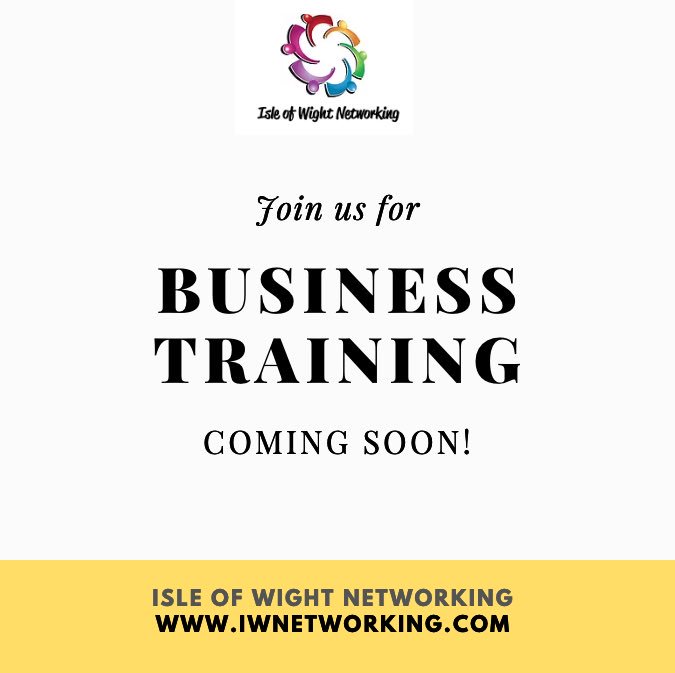iwnetworking's tweet photo. Business training coming soon #training #IsleOfWight #businesstrainimg #isleofwightnetworking https://t.co/bnBRe5mjsz