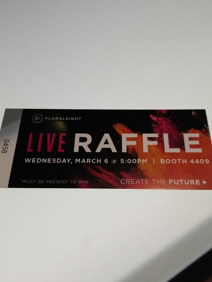 <a href="/pluralsight/">Pluralsight</a> booth at #rsac is busy! Everyone wants the PS bottle and a chance to win a <a href="/crazybabyaudio/">Crazybaby</a> Speaker!