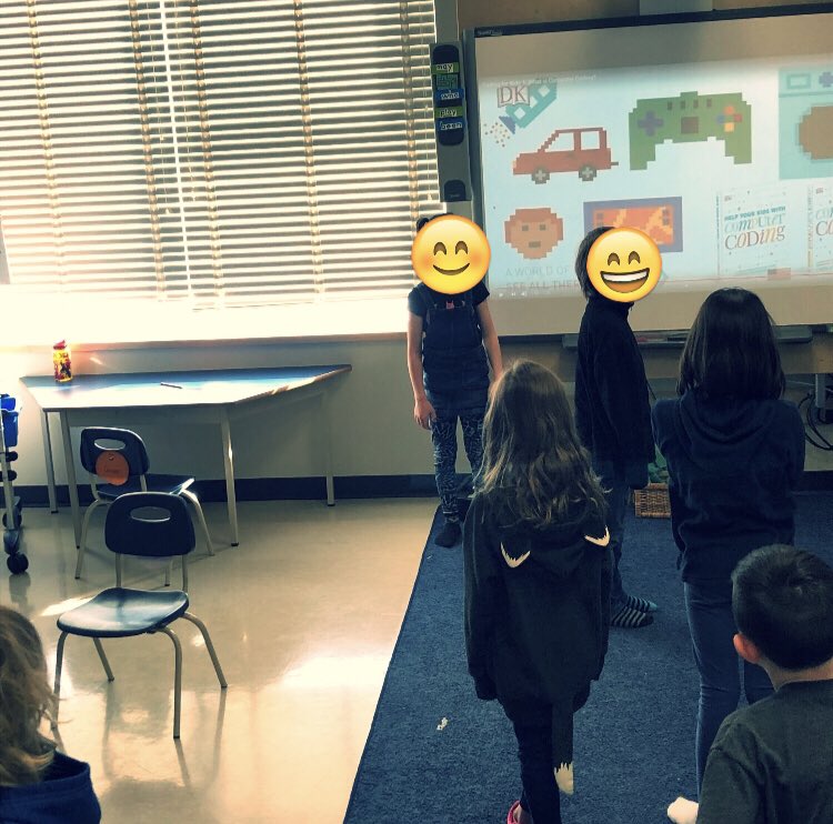 CorelliC's tweet image. Thrilled to teach grade one and two students coding!! “I am a robot”, “I am a programmer”. #littlecoder #WeareCbe