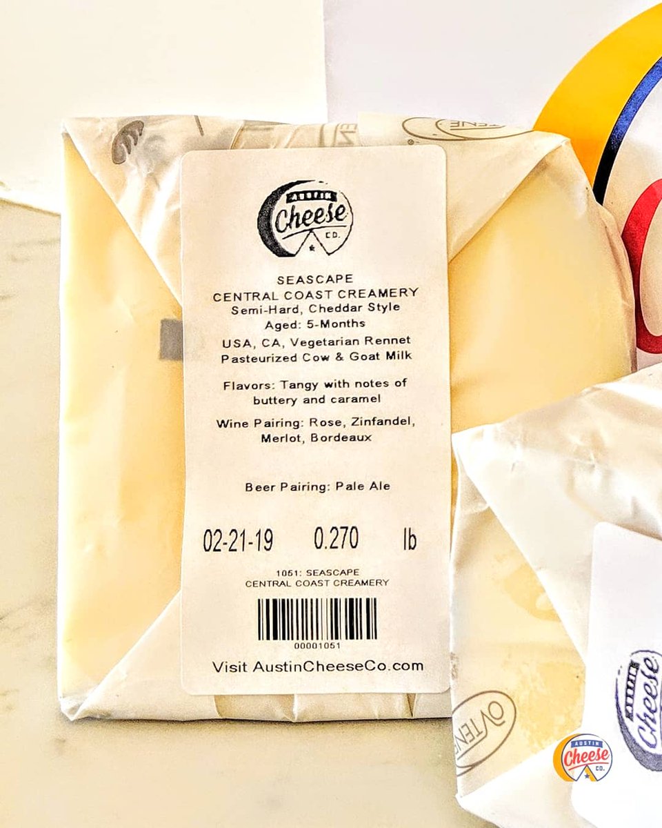 AustinCheeseCo's tweet photo. Everytime you buy cheese from us... we attach an info label with a description of the cheese and pairing suggestions. Our goal is to help you entertain and become an expert of your favorite food group 🧀!! Cheers!! 
#austincheeseco #cheesemongers https://t.co/5eCzMdmw4d