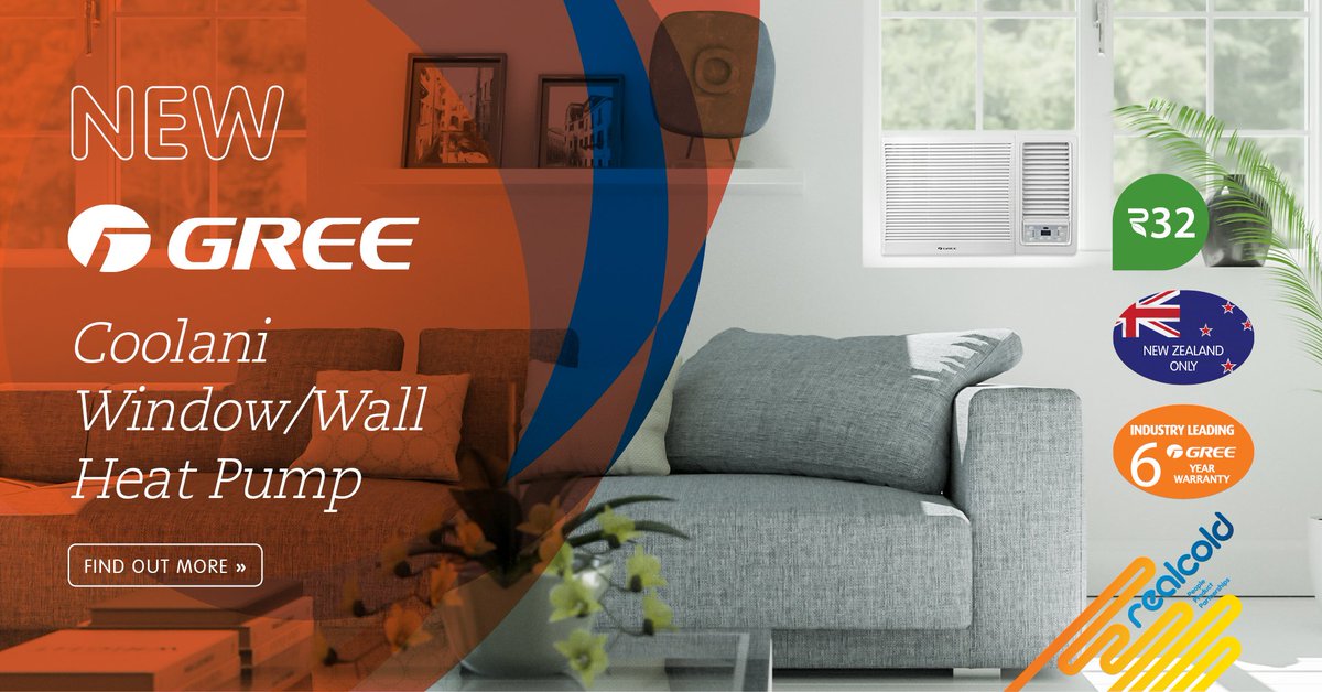 RealcoldNZ's tweet photo. Introducing the New GREE Coolani Window/Wall Heat Pumps / Air Conditioners with R32 Refrigerant.
Available at Realcold now. For more info visit: https://t.co/SRGxbGQ86y
#realcold
#greenz
#COOLANI
#R32
#greeheatpumps
#greeaircon https://t.co/xoliqNnjqQ