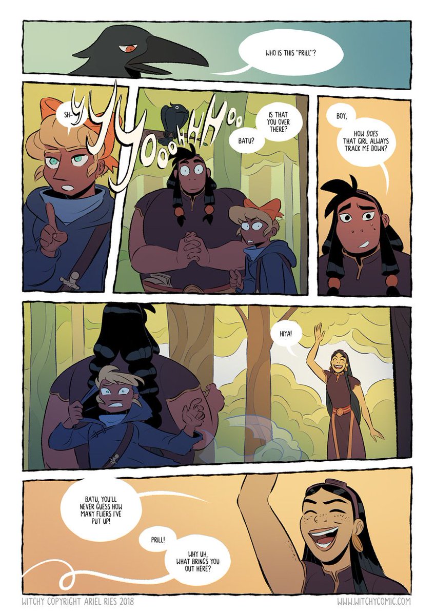 Since Witchy is taking a break this week before chapter 6 begins, why not use this time to catch up on chapter 5! https://t.co/A6ivMaekPK

If you haven't read it yet, check out my good comic about hair powered witches and a girl on the run! Start here: https://t.co/xpy7tDf0PL 