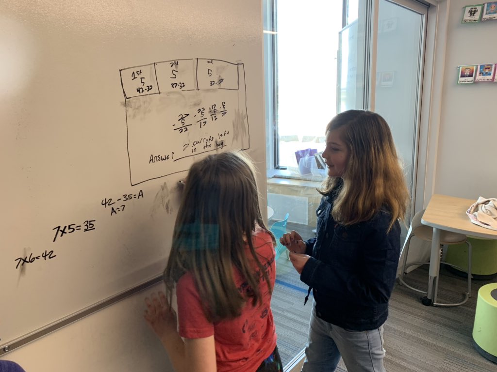 ABoshinski's tweet photo. Vertical math thinking
#problemsolvingtogether
@4Meadowlark3 https://t.co/rQFQrQJxD0