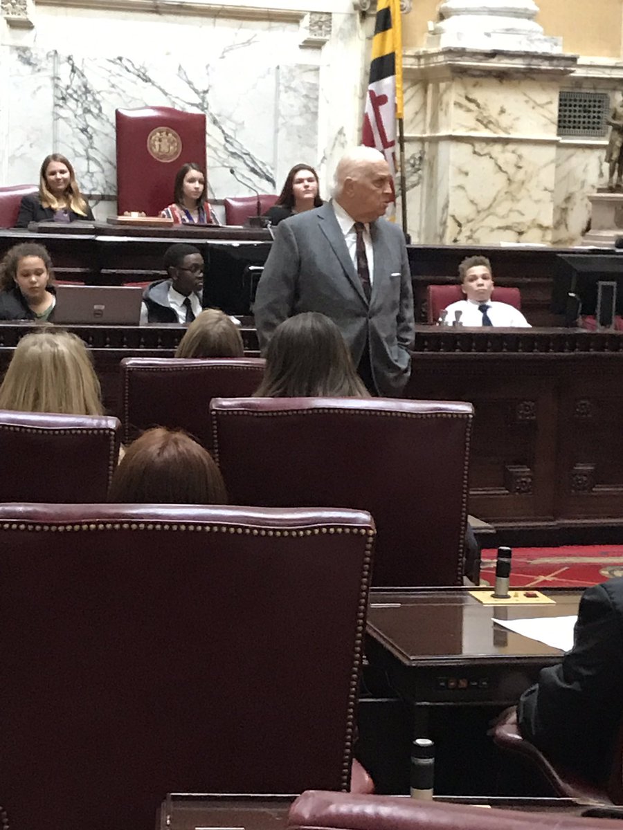 <a href="/calvertstuco/">CASC</a> Thank you to Senate President Mike Miller for meeting with our students in the Senate Chamber of the oldest state house in the United States.