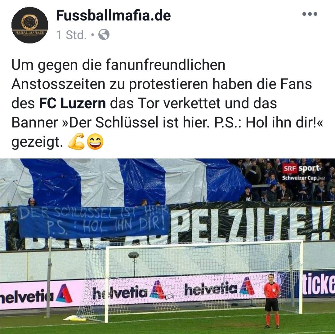 1901Promille's tweet photo. Haha, geile Aktion von den #Fans des @FCL_FCLuzern  #FürFangerechteAnstoßzeiten https://t.co/zhQnqR1tIj