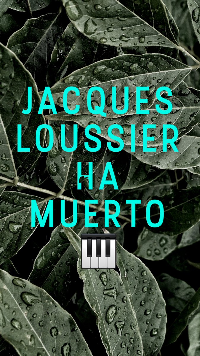 joeljuanqui's tweet photo. La música celebrará siempre el magnífico legado del Maestro Jacques Loussier #Hastapronto #aurevoir #cher #JacquesLoussier #estamosdeluto #homenajeado #BachJazz #JazzBach https://t.co/tDaOFRCRcl