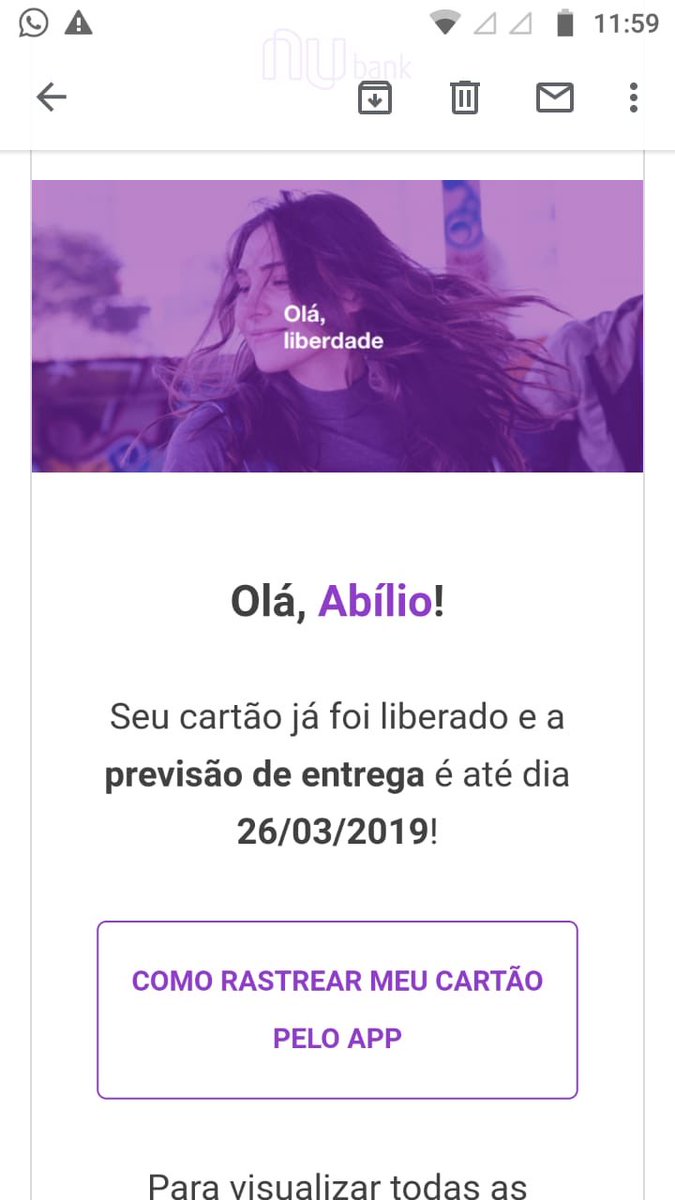 HandersonDieg0's tweet photo. Mais um cliente para melhor empresa  @nubank ! Olha meu brinde 😜 https://t.co/0rl8gq7meR