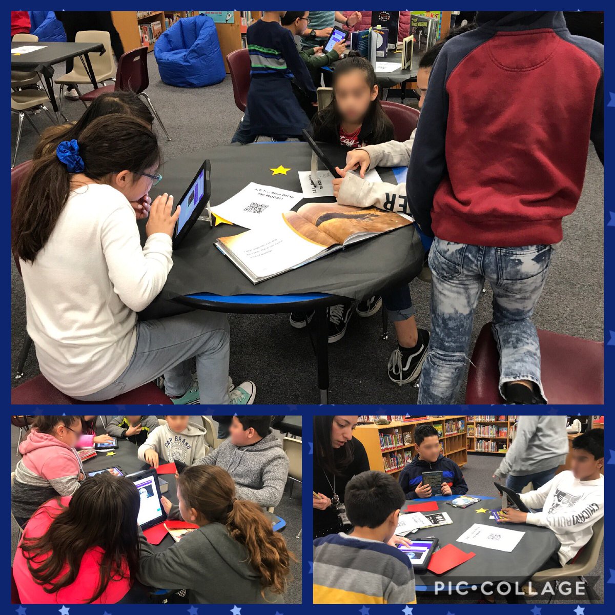 NISDLib's tweet photo. Students @NISDNWC had fun in the library and learned a lot from a digital breakout on space! 🚀☀️⭐️🌓 #ThisIsNorthside #GoPublic #RootEdNorthside #NISDLibraries @NISDTeachLearn https://t.co/kdkcPmk7v7