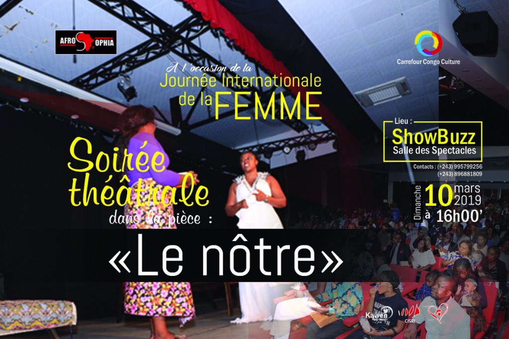 Célébrons ensemble la journée internationale des droits des #Femmes ce dimanche à travers une soirée du Théâtre Classique (3 ème édition)
Cordiale bienvenue à tous 🙏🏽
