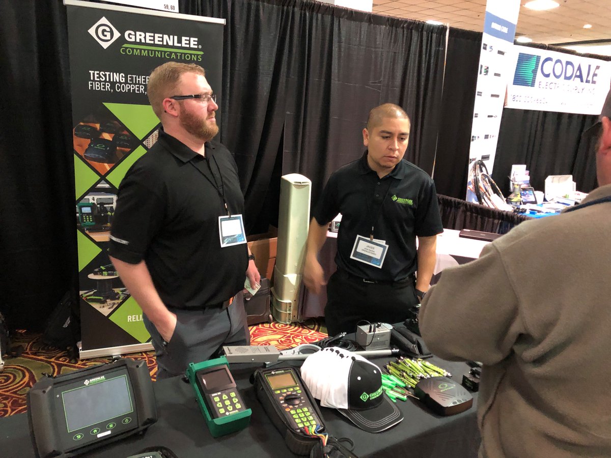GreenleeComms's tweet photo. We're here with NW Technology Sales at the ITA Showcase in Portland! At the show? Stop by booth 59/60! #GreenleeComms #TestEquipment #Fiber #WiFi #Ethernet #ITAShowcase https://t.co/SYcoQxifjP