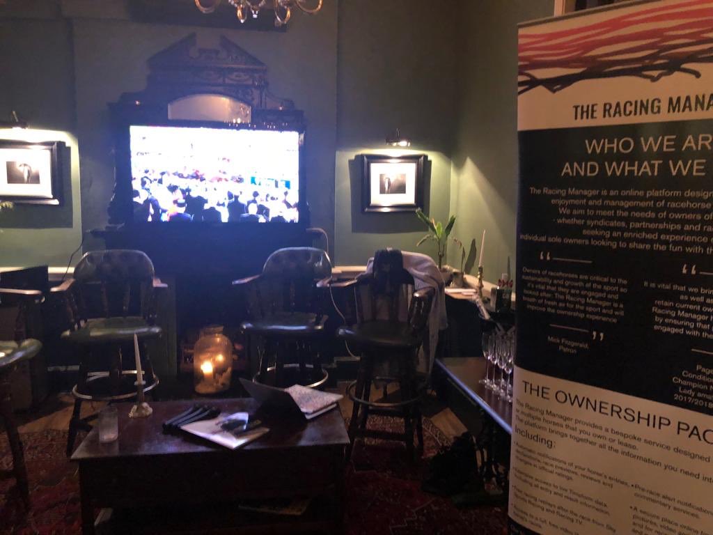 RacingManagerHQ's tweet photo. All ready for our #cheltenhampreview in partnership with @GBRI_UK and @TRHMayfair https://t.co/OcbUavLkMW