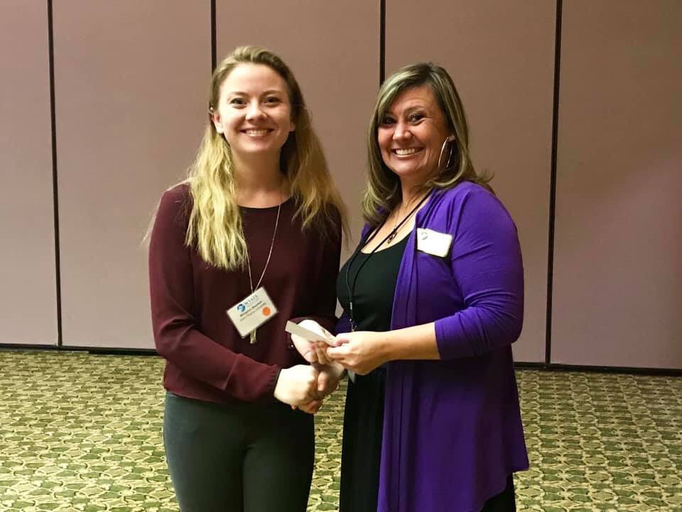 WVUATA's tweet photo. This past weekend WVU represented at WVATA as Haley Oliphant won the Athletic Training Student of the Year, Maggie Sherlock and Haley places in the oral competition, Courtney Carver took 1st in the poster presentation and Alum Erin Wingate won the Athletic Trainer of the Year. https://t.co/kDaPoDe5kN