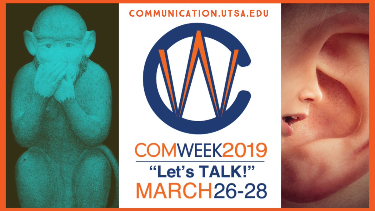 UTSA Communication Week 2019: "Let's TALK!" is March 26-28. The Conference Schedule is LIVE! #utsa #colfa_utsa #utsa_comm spark.adobe.com/page/2Ykiv0WTG…
