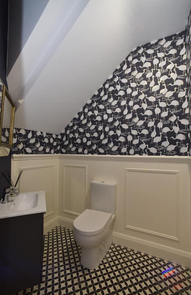 What a stunning newly completed show house for Shannon Homes at Sea-View Way, Blackrock, Co Louth designed by Estilo Design and our outHaus Swiss Snow laminate flooring and Bertie Black &amp; White bathroom floor tiles supplied by OutHaus. outHaus....."never ordinary".