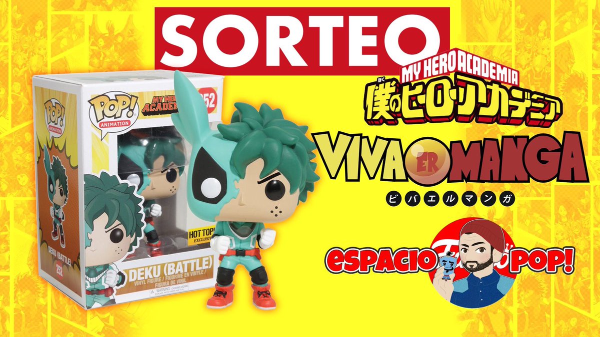 elQoleccionista's tweet photo. 🈺
¡#SORTEO PLUS ULTRA! ¿Quieres ganar este #FunkoPOP de Deku exclusivo de @hottopic? Pues sigue a @funkopopesp y a @VivaErManga, y haz RT a este tuit

(*sorteo de ámbito nacional, el Pop! no lleva el sticker, válido hasta el 13/03) #MyHeroAcademia https://t.co/7SNt2f0sbZ