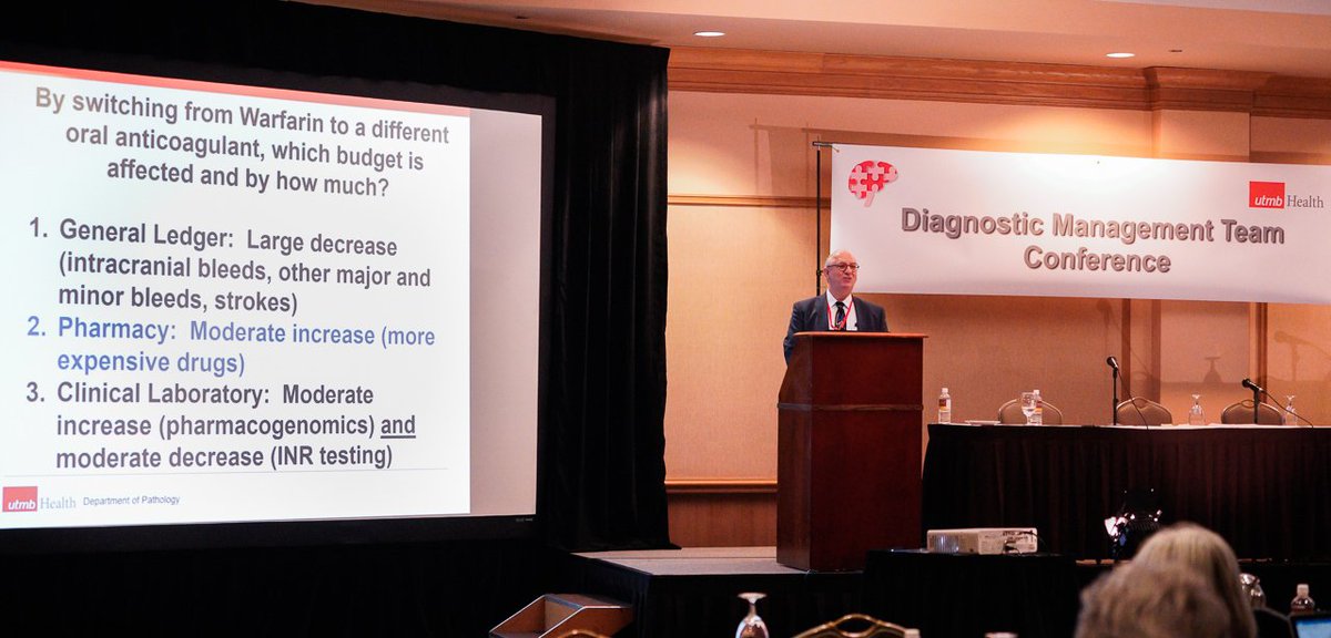 Dr. Laposata uses examples from anticoagulant therapy cases to explain why we must not look at budgets in silos.  #DMT2019